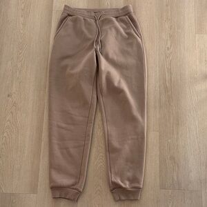 Heattech Taupe Jogger Sweatpants size small